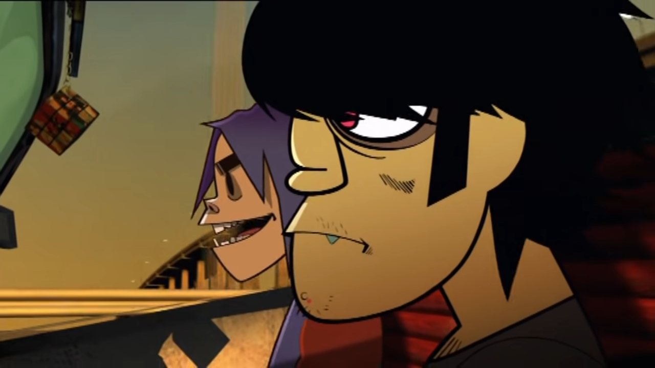 Gorillaz Characters driving